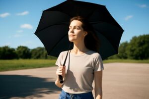 黒い日傘が暑い理由とは?実は涼しい使い方があった