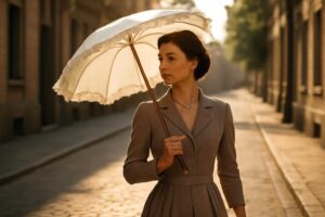 日傘のフリルが恥ずかしいと感じる理由と、おしゃれに使うコツ