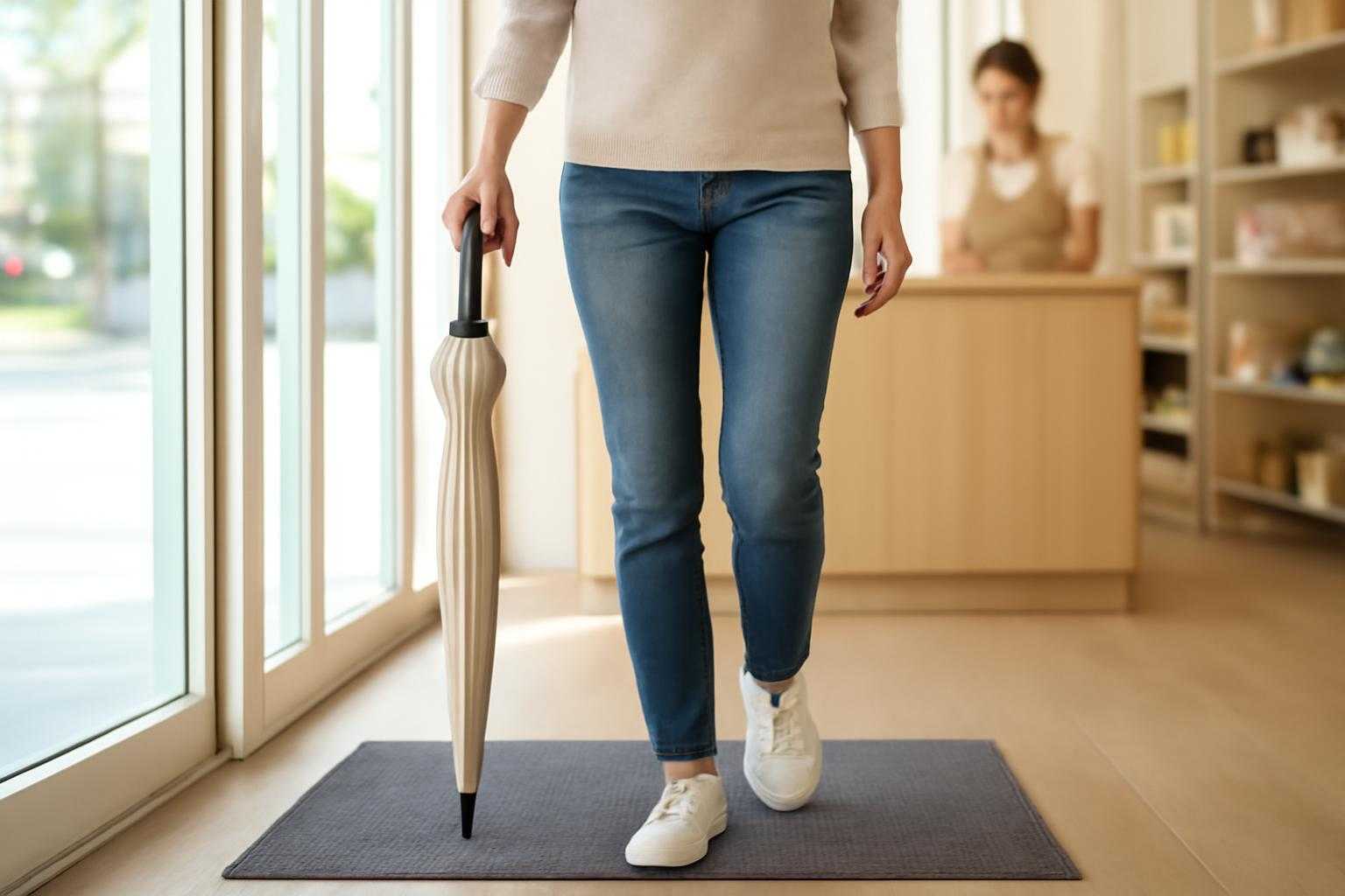 日傘で店内に入るときはどうする?濡れや汚れを防ぐスマートな持ち方とマナーを解説