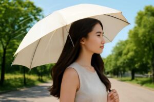 日傘で髪の紫外線ダメージを防ぐには？効果を高める選び方と使い方、毎日のケア方法
