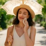 日傘を差してもメイク崩れが気になる？汗による化粧落ちを防ぐ対策と夏の快適テクニック